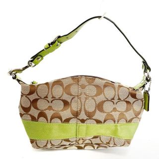 コーチ(COACH) シグネチャー ハンドバッグ(レディース)(グリーン