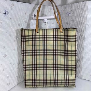 バーバリー(BURBERRY)の割引中！BURBERRY LONDON レザー　ナイロンノバチェックトートバッグ(トートバッグ)