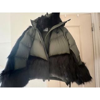 サカイ(sacai)の超美品◆Nike Sacai コラボダウン(カーキ) 値札付き(ダウンジャケット)