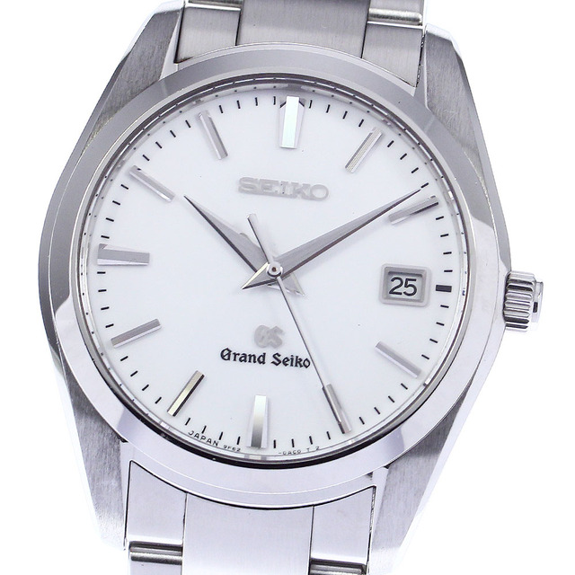 安価 ワタナベ グランドセイコー 【SEIKO】セイコー ☆良品 - SEIKO デイト メンズ_731635 クォーツ SBGX059/9F62-0AB0  腕時計(アナログ) 