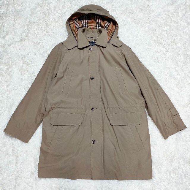 ⭐️ バーバリーBURBERRY 脱着インナー付き フード付きコート-