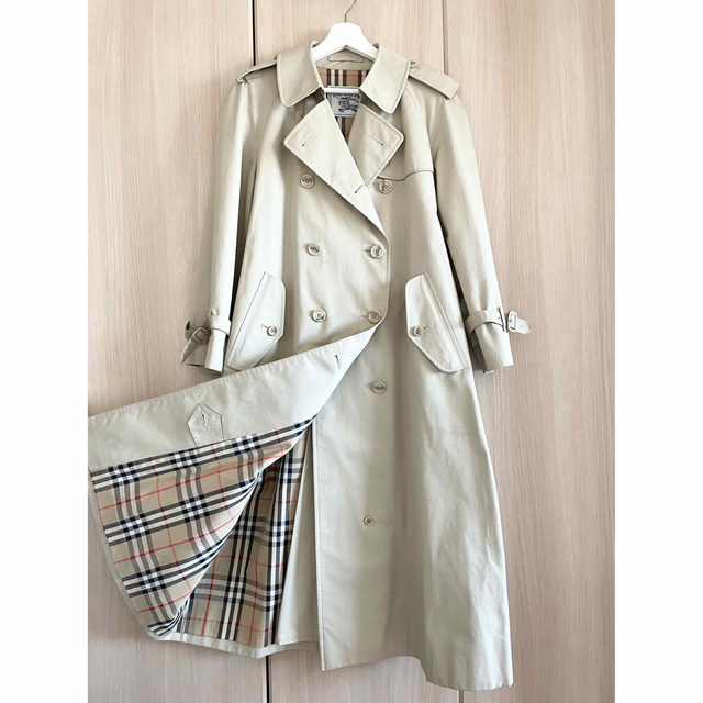 BURBERRY   美品 バーバリー ノバチェック トレンチコート ベージュの