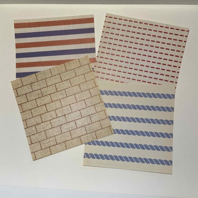 FELISSIMO(フェリシモ)のfelissimo cut cloth papers strpe  インテリア/住まい/日用品の文房具(ノート/メモ帳/ふせん)の商品写真