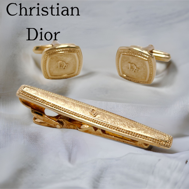 Christian Dior(クリスチャンディオール)の箱付き極美品✨Christian Dior★カフス★タイピン★ヴィンテージ メンズのファッション小物(カフリンクス)の商品写真