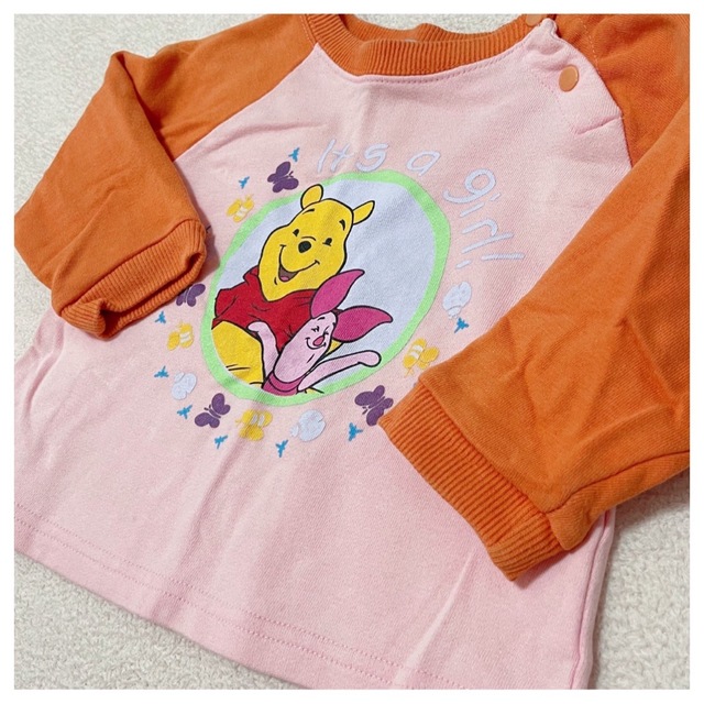 Disney(ディズニー)のプーさん トレーナー 80 キッズ/ベビー/マタニティのキッズ服女の子用(90cm~)(Tシャツ/カットソー)の商品写真