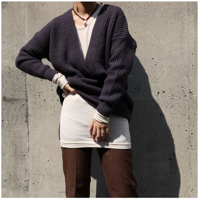 6 (ROKU)(ロク)のaere___ V-neck knit レディースのトップス(ニット/セーター)の商品写真