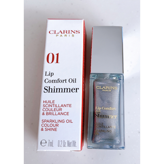 CLARINS(クラランス)のクラランスポーチ、コンフォートリップオイルシマー01 コスメ/美容のキット/セット(コフレ/メイクアップセット)の商品写真