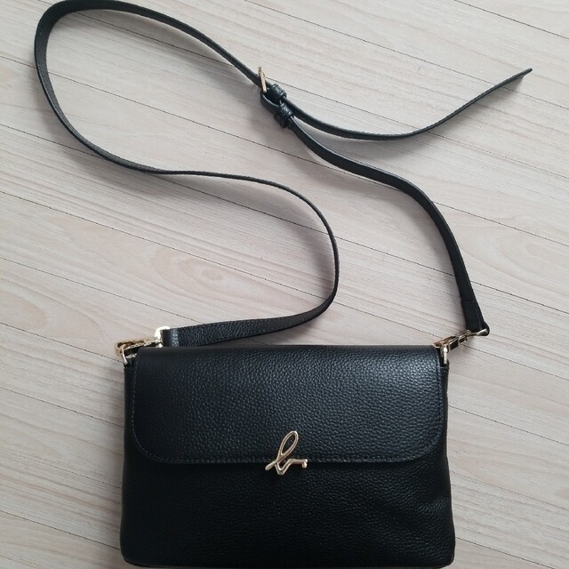 agnes b. アニエスベー ショルダーバッグ 黒 美品 pTl9J8AsCK