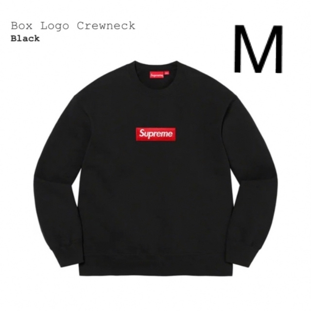 Supreme Box Logo Crewneck Black 黒  MサイズBlackSIZE