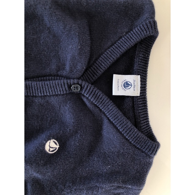 PETIT BATEAU(プチバトー)のPETIT BATEAU プチバトー ニットカーディガン 24m/86cm キッズ/ベビー/マタニティのベビー服(~85cm)(ニット/セーター)の商品写真