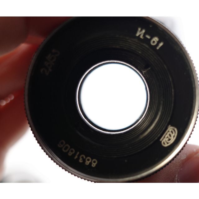 71　初期型ゼブラ　インダスター61 　オールドレンズ　アダプター付 スマホ/家電/カメラのカメラ(レンズ(単焦点))の商品写真