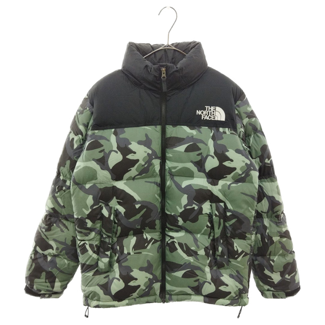 56センチ肩幅THE NORTH FACE ザノースフェイス NOVELTY NUPTSE JACKET ND91842 ノベルティヌプシ ジップアップナイロンダウンジャケット 迷彩 カモフラ ND91842 グリーン