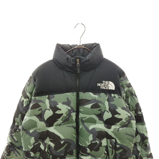 THE NORTH FACE ザノースフェイス NOVELTY NUPTSE JACKET ND91842 ノベルティヌプシ ジップアップナイロンダウンジャケット 迷彩 カモフラ ND91842 グリーン