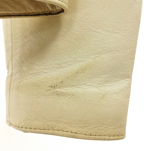 Lewis Leathers(ルイスレザー)のLewis Leathers ルイスレザー CYCLONE サイクロン レギュラーフィット カウレザー ダブルライダースジャケット ホワイト メンズのジャケット/アウター(ライダースジャケット)の商品写真