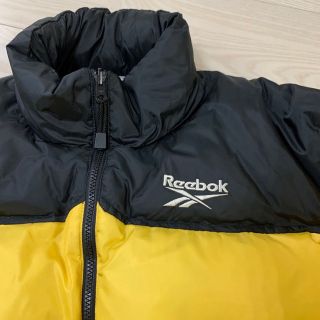 リーボック(Reebok)の【即発送】Reebok リーボック ヌプシ風ダウンジャケット イエロー×ブラック(ダウンジャケット)