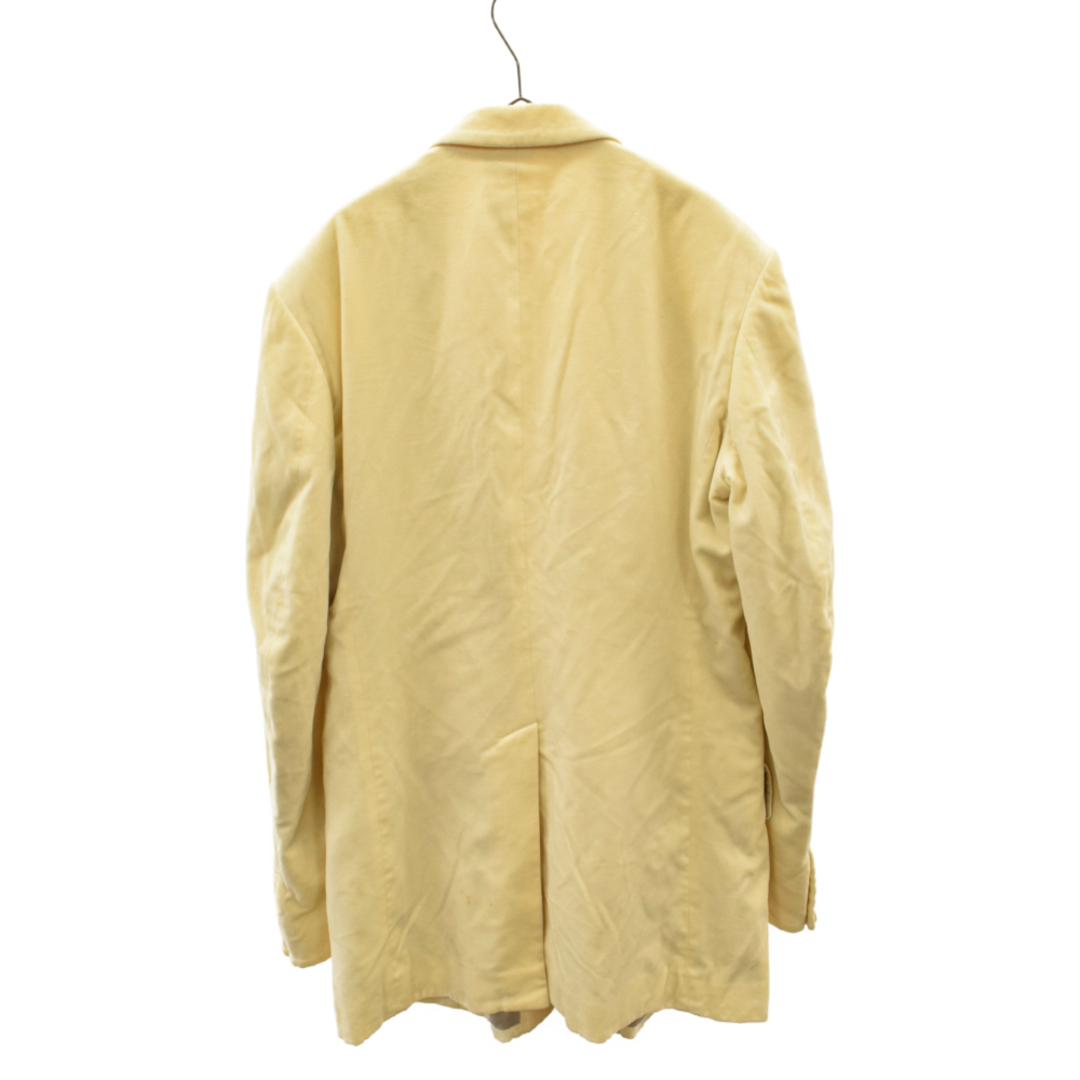 Yohji Yamamoto(Ys) ヨウジヤマモト ジャケット ベロア ベルベット パネル ロングジャケット VELVET PARTIAL PANEL LONG JACKET HE-J18-402 22AW コート POUR HOMME ブラック 黒 2 アウター ジャケット 日本製【メンズ】【美品】