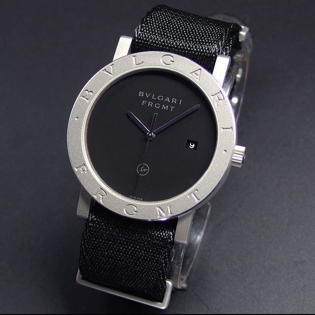 BVLGARI(ブルガリ)の美品 ブルガリブルガリ 藤原ヒロシ フラグメント　箱、ギャラ、付属品完備 メンズの時計(腕時計(アナログ))の商品写真