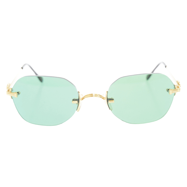 SUPREME シュプリーム 19SS River Sunglasses リバー カラーレンズ サングラス ゴールド グリーン 眼鏡