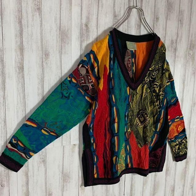 COOGI - 【幻の1点モノ】coogi クージー 立体 編込み 3Dニット 即完売 COOGI - 【幻の1点モノ】coogi クージー 立体 編込み 3Dニット 即完売