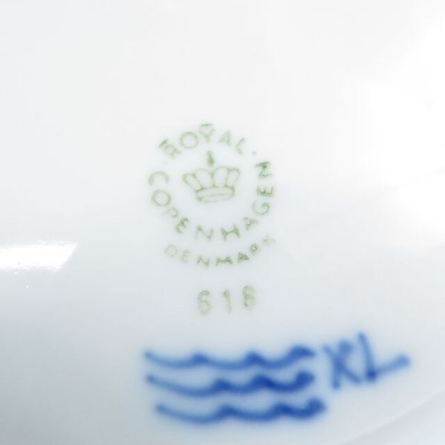 ROYAL COPENHAGEN(ロイヤルコペンハーゲン)の美品 ROYAL COPENHAGEN ロイヤルコペンハーゲン ブルーフラワーカーブ 618 小皿 3枚セット 18cmプレート デザート ケーキ SY5247T  インテリア/住まい/日用品のキッチン/食器(食器)の商品写真