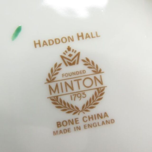 MINTON(ミントン)の美品 MINTON ミントン ハドンホール フル―テッドベース 花瓶 花びん インテリア フラワー SY5153R  インテリア/住まい/日用品のインテリア小物(花瓶)の商品写真