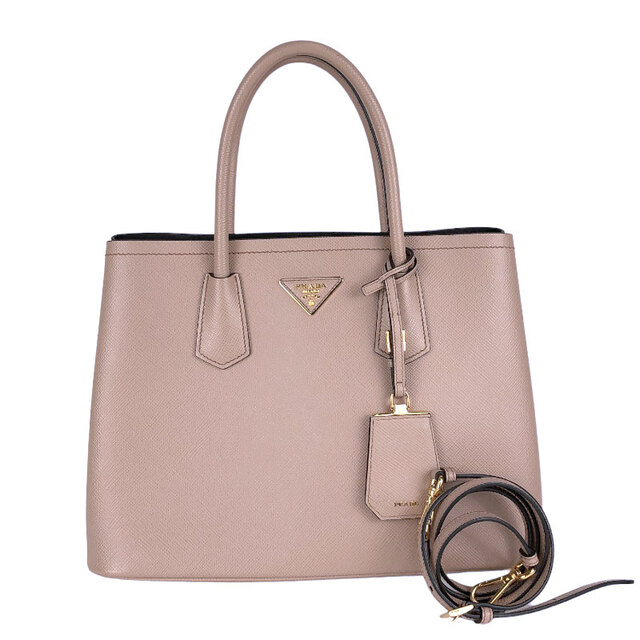 人気絶頂 PRADA - レディ【中古】 トートバッグ ミディアムバッグ ドゥーブレ PRADA プラダ トートバッグ