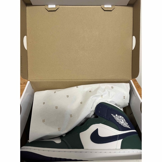 Nike WMNS Air Jordan 1 Mid "Navy/Green" 6