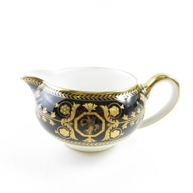 WEDGWOOD(ウェッジウッド)の未使用 WEDGWOOD ウェッジウッド アストバリーブラック クリーマー 1点 ミルク 壷ロゴ 22K 金彩 ゴールド 高級 SU3632D  インテリア/住まい/日用品のキッチン/食器(その他)の商品写真