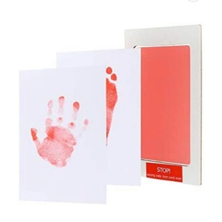 手形足形スタンプ ピンク1個セット 赤ちゃん 記念 誕生日 出産祝い(手形/足形)