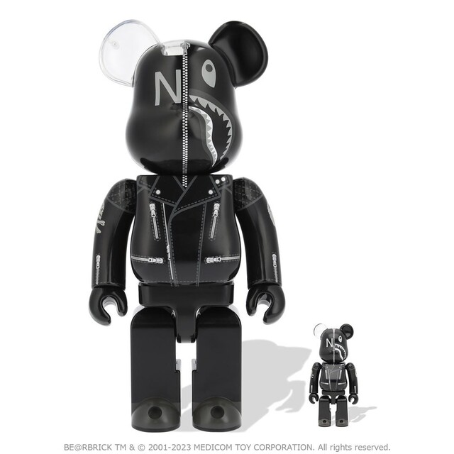 BAPE X NBHD SHARK BE@RBRICK 100% & 400%キャラクターグッズ