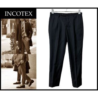 インコテックス(INCOTEX)のG② 定価37,260 インコテックス スリムフィット ウール パンツ 黒 48(スラックス)