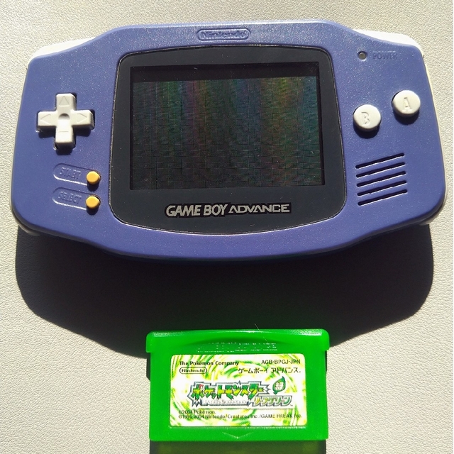 ゲームボーイアドバンス(ゲームボーイアドバンス)のNintendo GAMEBOY ADVANCE 本体 ＆ポケモンリーフグリーン エンタメ/ホビーのゲームソフト/ゲーム機本体(携帯用ゲーム機本体)の商品写真