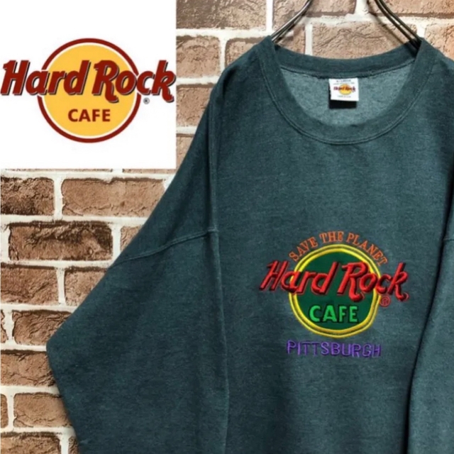 USA製 HardRock Cafe ハードロックカフェ ビッグロゴ スウェット