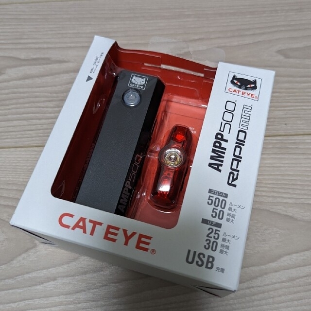 キャットアイ CAT EYE AMPP500 + RAPID mini 前後セッ自転車