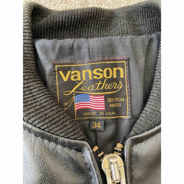 VANSON - VANSON バンソン チームジャケット レザースタジャンの通販