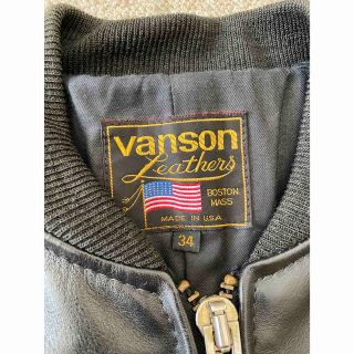 VANSON - VANSON バンソン チームジャケット レザースタジャンの通販 ...