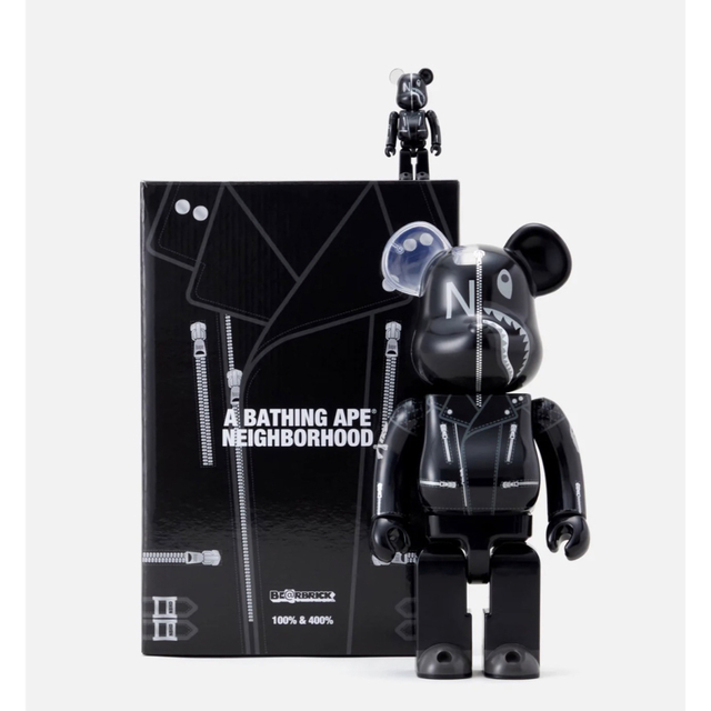 BAPE NBHD SHARK BE@RBRICK 100%&400% SET