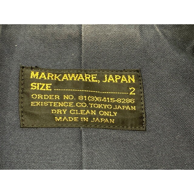 MARKAWEAR(マーカウェア)のMARKAWARE （マーカウェア）ウール　ピーコート【中古】【007】 メンズのジャケット/アウター(ピーコート)の商品写真