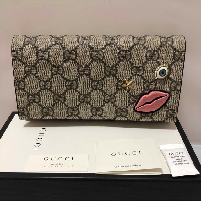 超人気新品 Gucci - グッチ長財布希少♪GGスプリームエンブロイダー