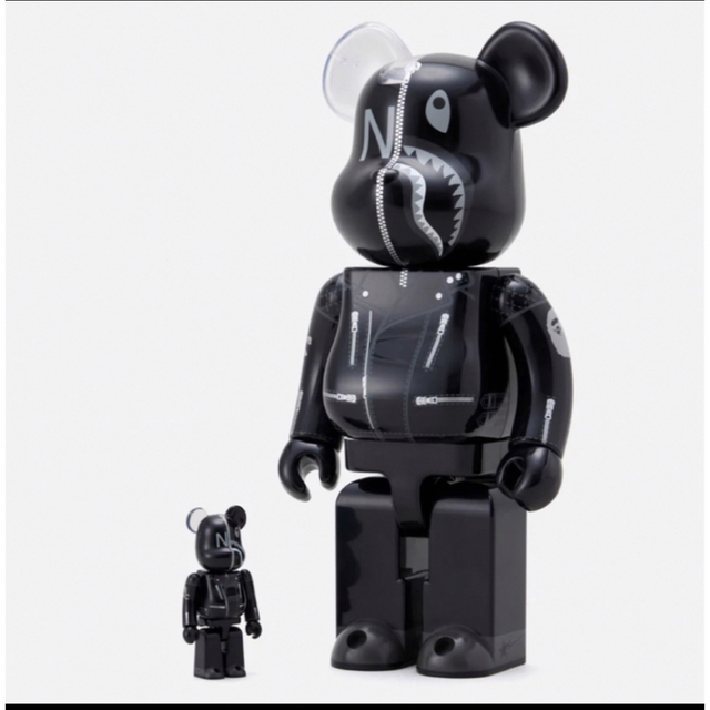 MEDICOM TOY(メディコムトイ)のNEIGHBORHOOD BAPE NBHD SHARK BE@RBRICK ハンドメイドのおもちゃ(フィギュア)の商品写真