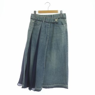 72cmスカート丈サカイ sacai 19SS アシンメトリーデニムスカート 2