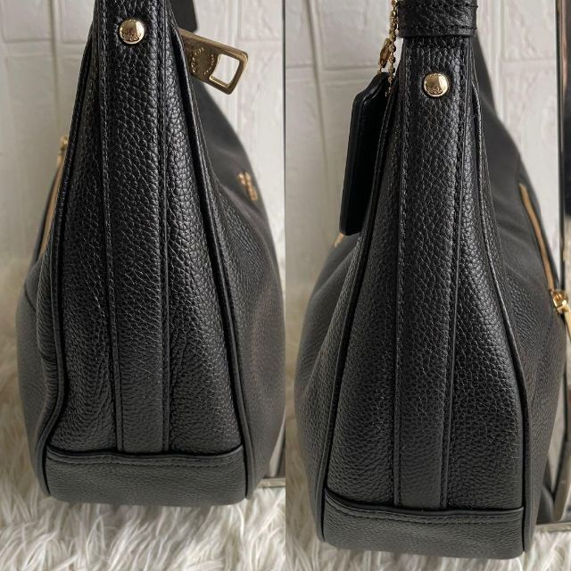 美品】COACH 2way ショルダーバッグ レザー ブラック F38250-