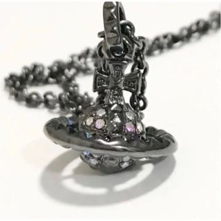 ヴィヴィアンウエストウッド(Vivienne Westwood)のヴィヴィアン　立体オーブネックレス　ガンメタ(ネックレス)