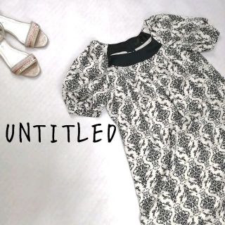 アンタイトル(UNTITLED)の【UNTITLED】チュニック 総柄 幾何学 昭和レトロ レトロワンピース(チュニック)