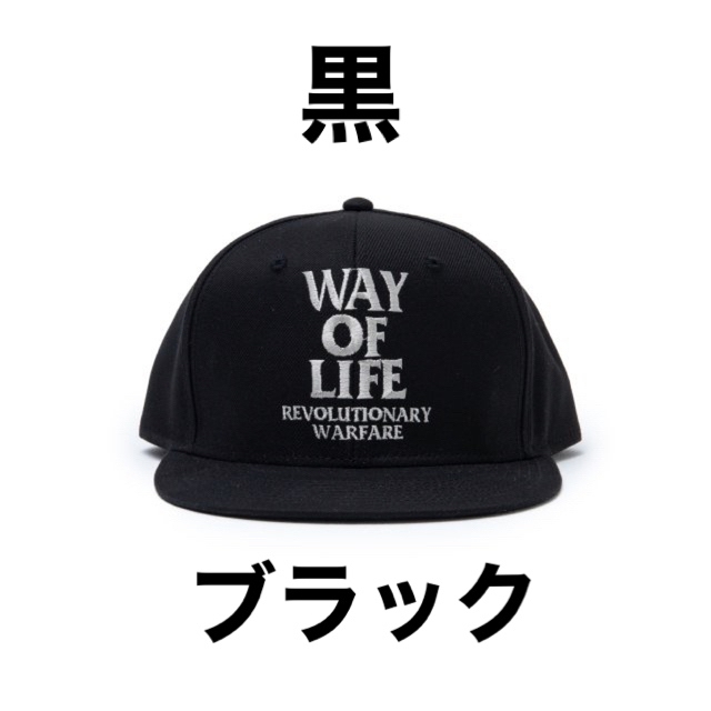 RATS  キャップ way of life 黒