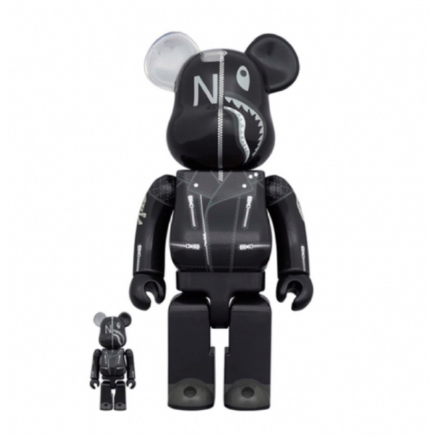 A BATHING APE(アベイシングエイプ)のBE@RBRICK BAPE×NEIGHBORHOOD SHARKセット エンタメ/ホビーのフィギュア(その他)の商品写真