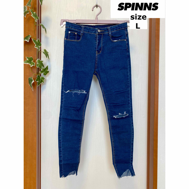 SPINNS(スピンズ)の◆ SPINNS (スピンズ) ダメージ スキニー デニム レディースのパンツ(スキニーパンツ)の商品写真