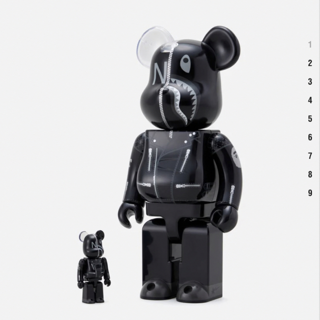 NEIGHBORHOOD(ネイバーフッド)のBE@RBRICK BAPE NEIGHBORHOOD 100%&400% ハンドメイドのおもちゃ(フィギュア)の商品写真