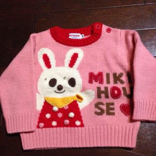 ミキハウス(mikihouse)のyuu＊様専用☆ミキハウス うさこ セーター 80(ニット/セーター)