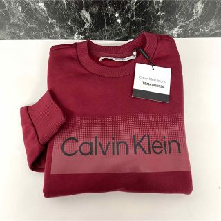 カルバンクライン(Calvin Klein)のCK カルバンクライン メンズ 裏起毛 トレーナー S えんじ(スウェット)